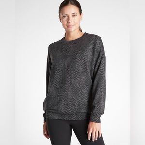 Athleta Studio to Street Patterned Sweatshirt Size S